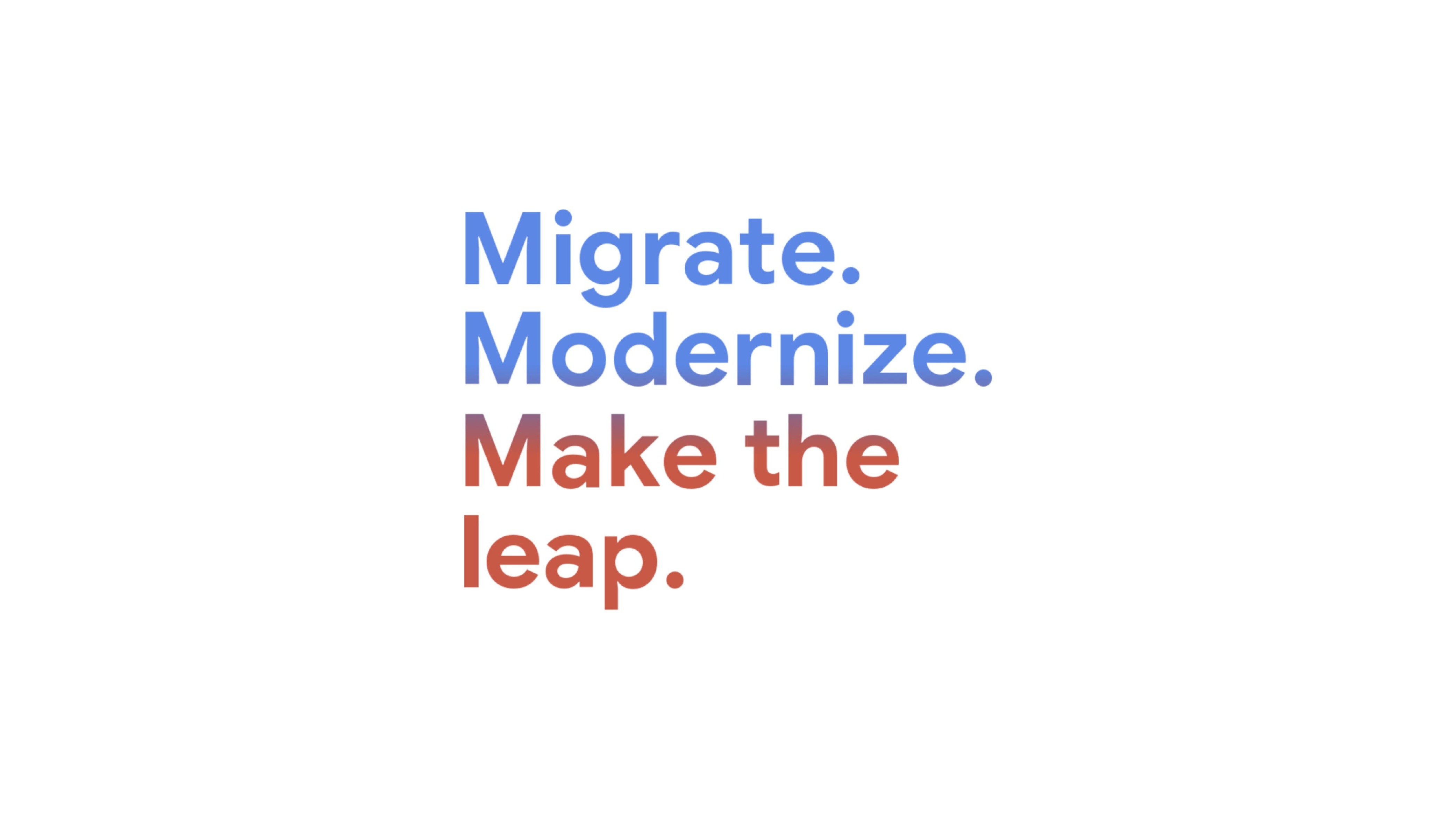 Two-color gradient typography