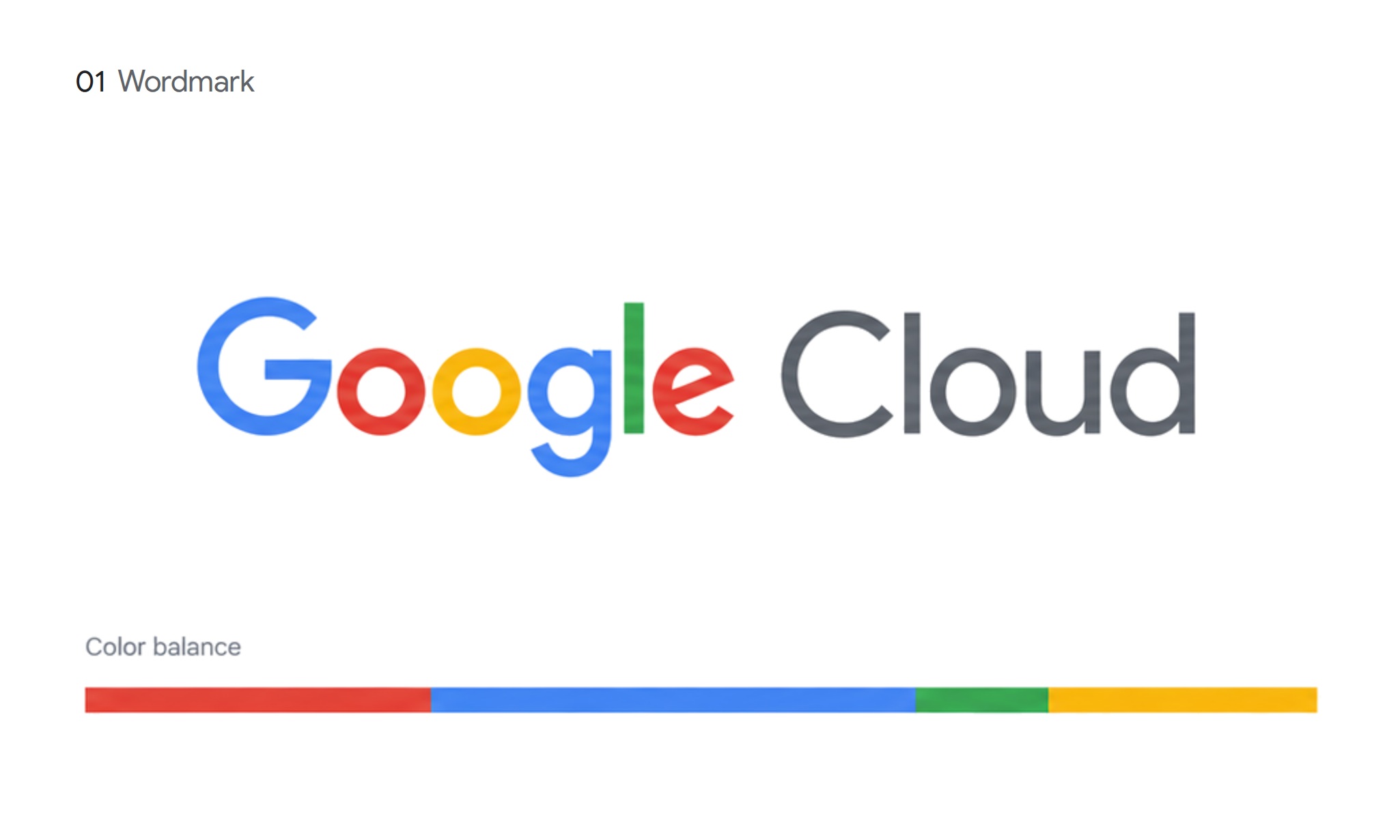 Wordmark and color balance